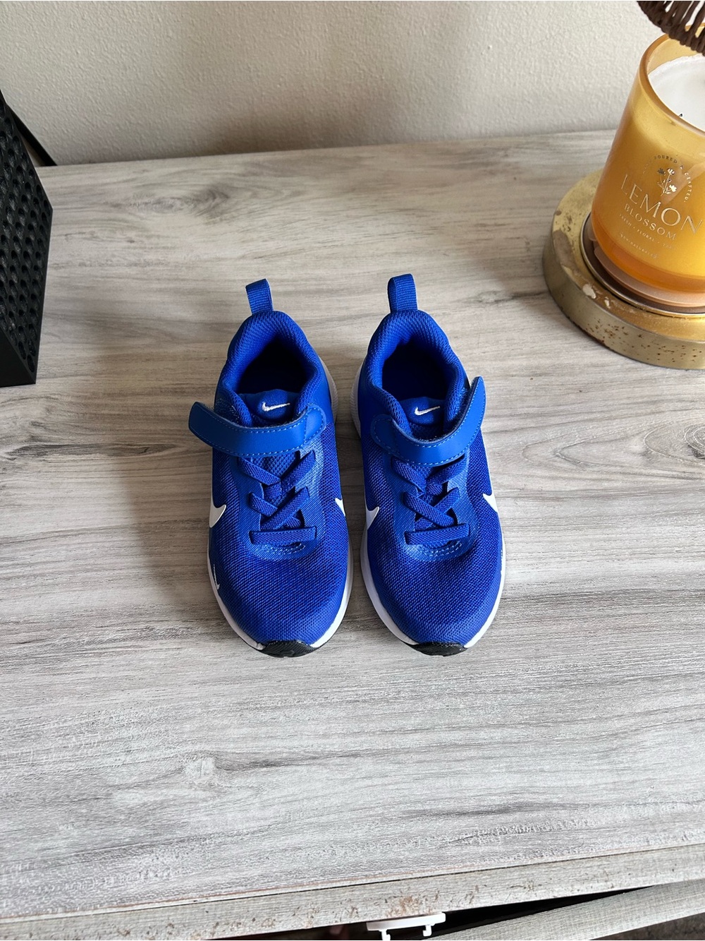 Nike Kids Blue Velcro Athletic Sneakers